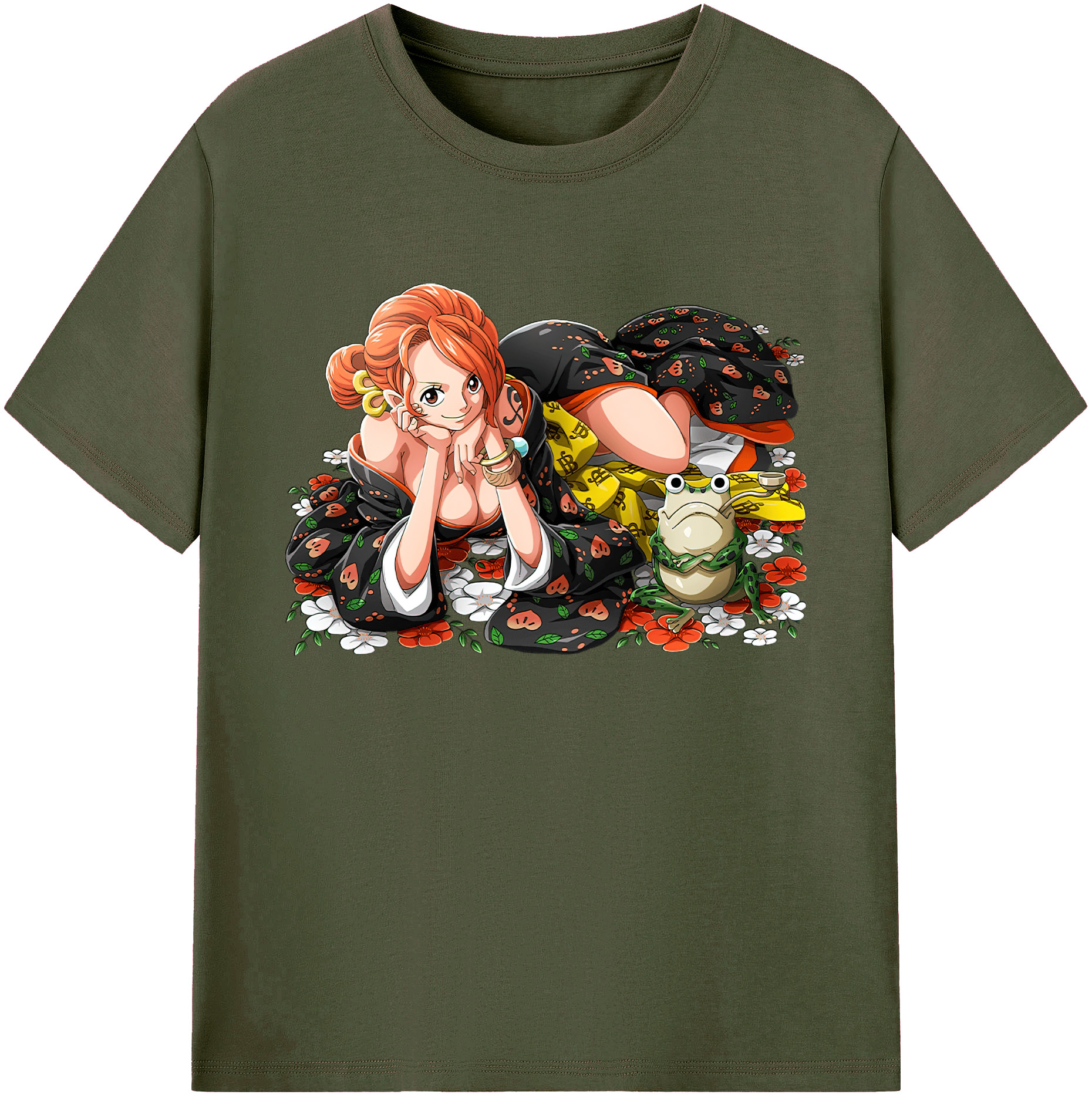 ワンピース ナミ ONE PIECE Nami 綿100％ メンズ半袖Tシャツ｜肌触りやわらか＆通気性